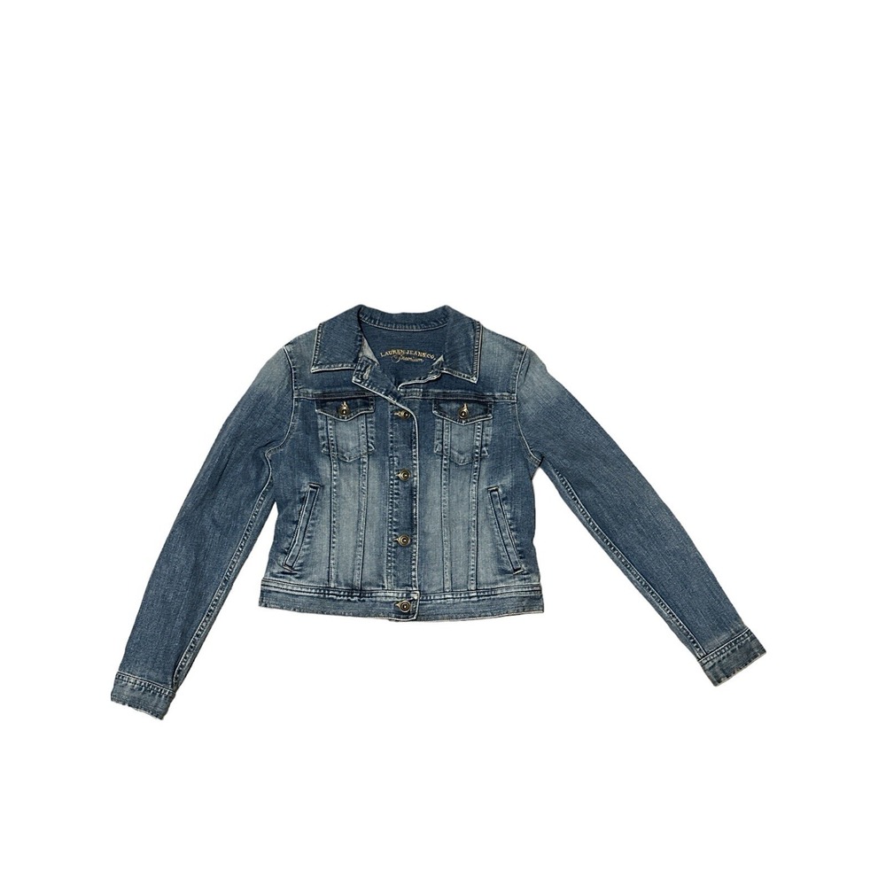 Lauren By Ralph Lauren Lauren Jeans CoWomensPremium Denim Trucker Jacket SizeP/P